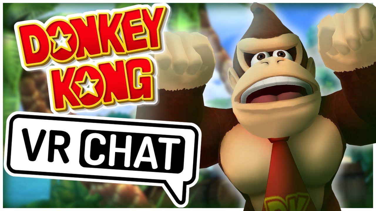 БАНАН ДОНКЕЙ КОНГА ВЛЕКАЕТСЯ В VRCHAT! ~ УМОРИТЕЛЬНЫЕ МОМЕНТЫ VR (Donkey Kong)