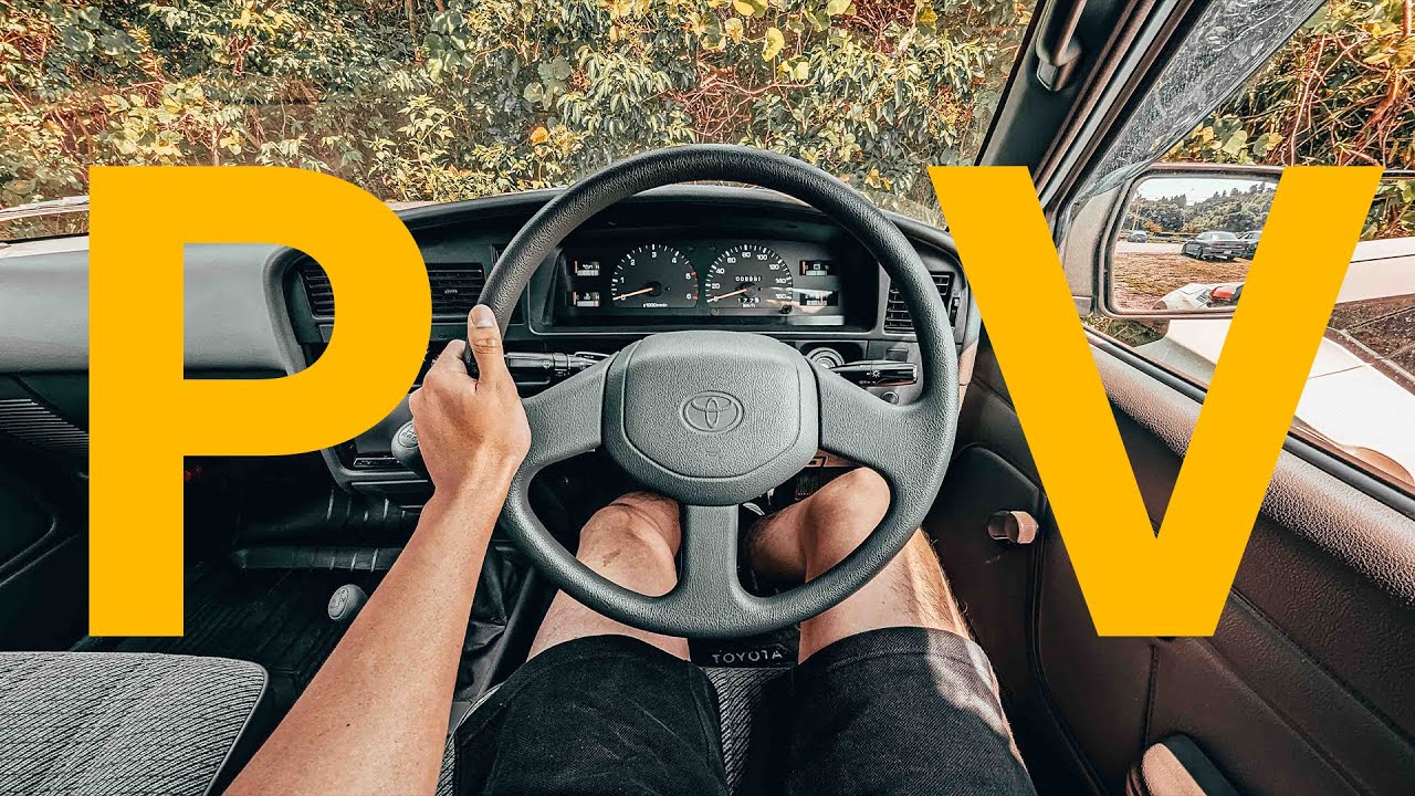 pov: you work at a jdm car rental in japan, driving a 1991 toyota hilux with only 8000km