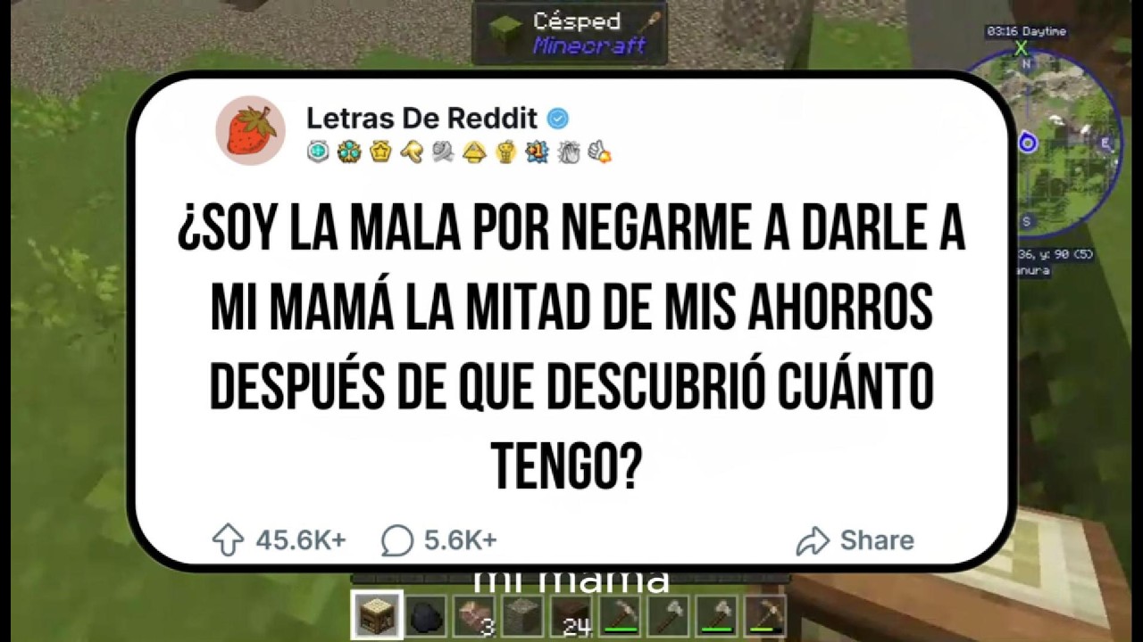 SOY LA MALA POR NO DARLE MIS AHORROS A MI MAMÁ 