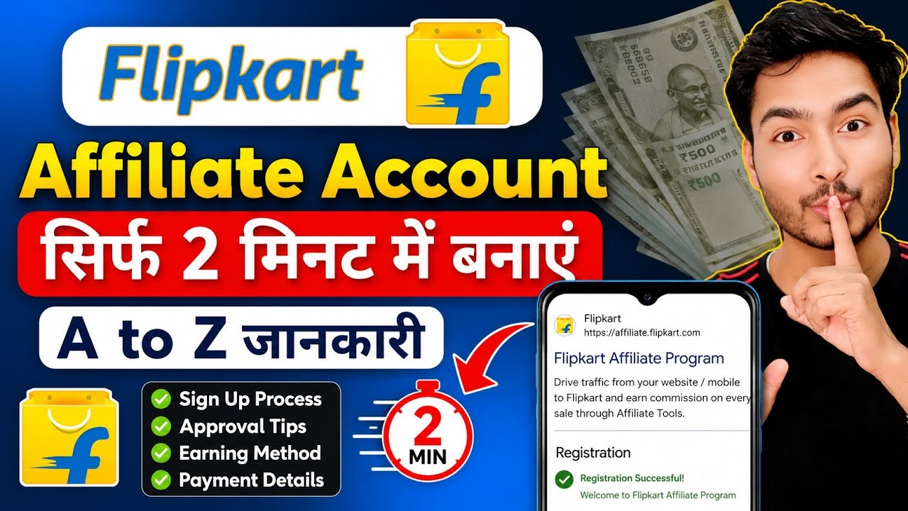 How To Create Flipkart Affiliate Account 2026 | Register Flipkart Affiliate Account 2026 | Rock Gyan