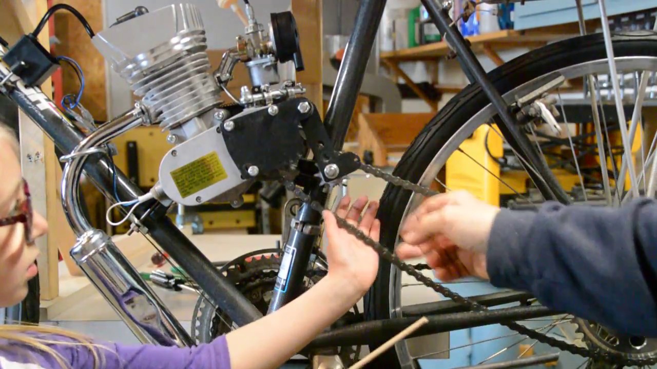 80cc bicycle chain tensioner problem corrected