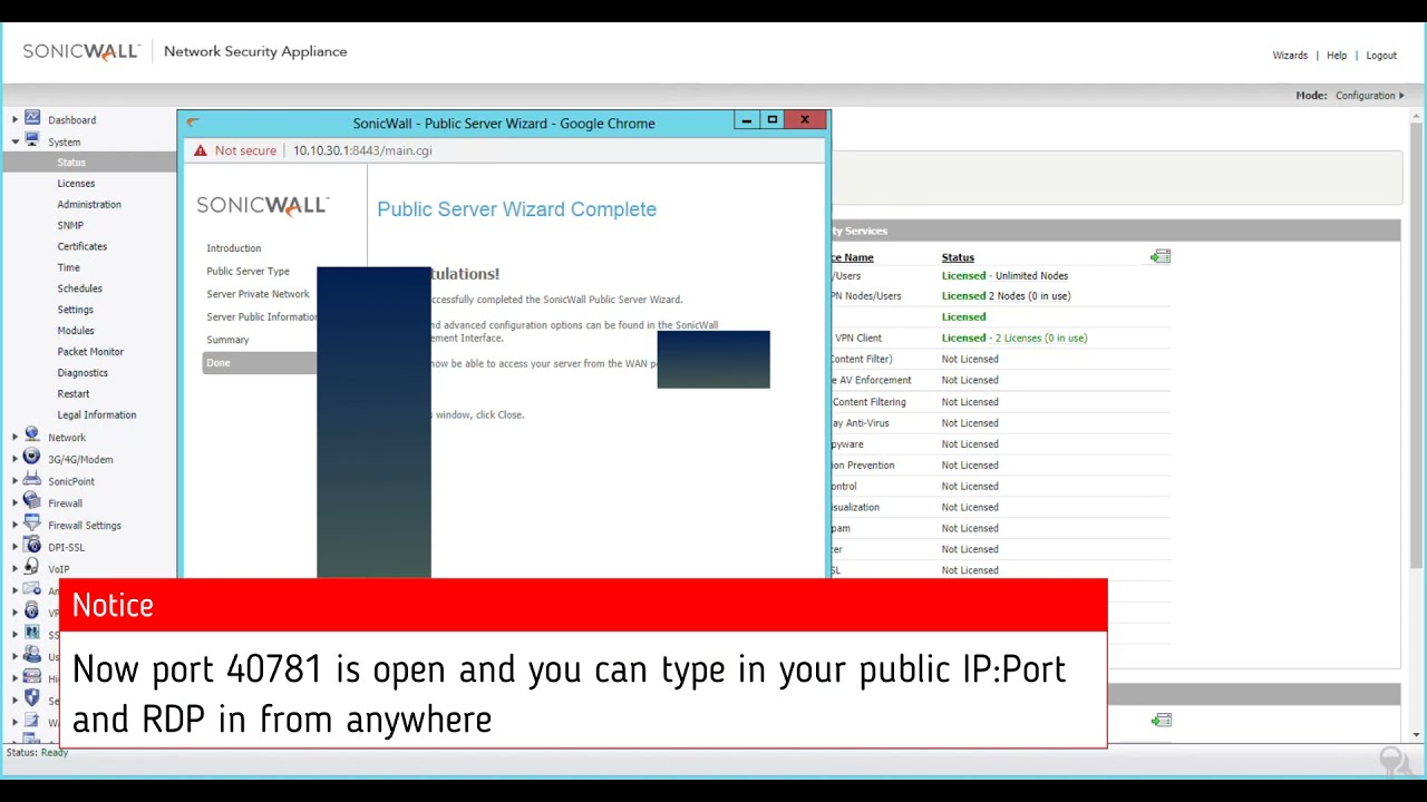 How to setup port forward on a Dell SonicWALL Firewall | The easy way