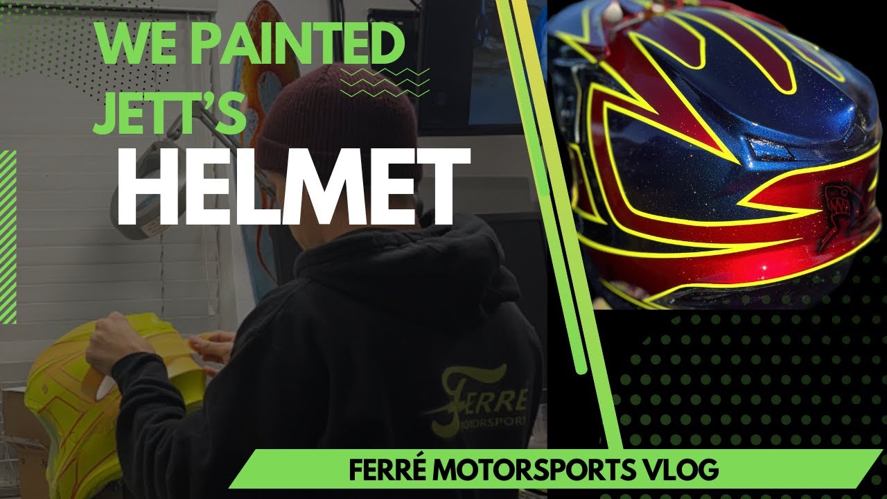 How to Custom Paint a Motocross Helmet! Ferre Motorsports Vlog Ep.15
