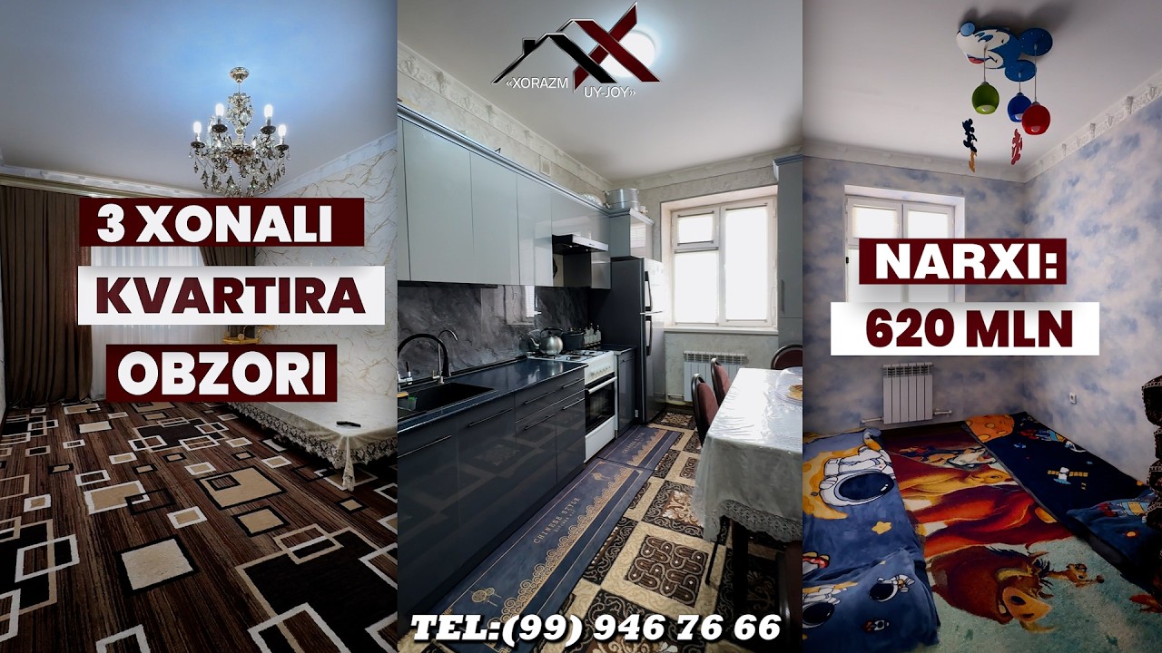 Dehqon market yonda 3 xonali kvartira sotiladi I (99) 946-76-66