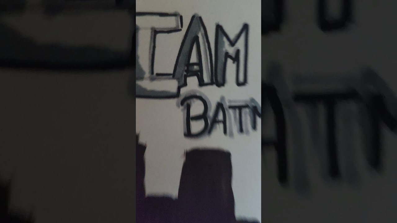 Batman drawing from dark knight 