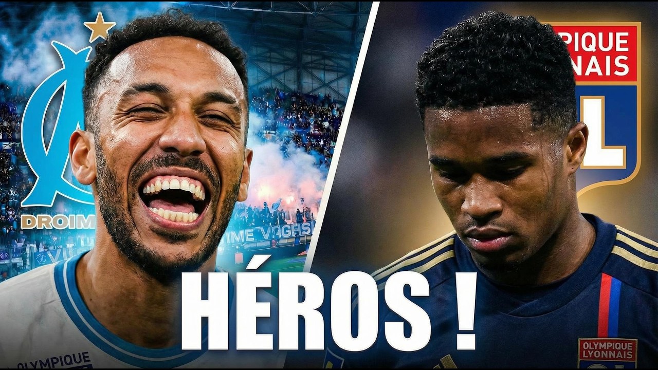 L'OM RENVERSE LYON DEUX FOIS ! AUBAMEYANG HÉROS DU VÉLODROME 🔥
