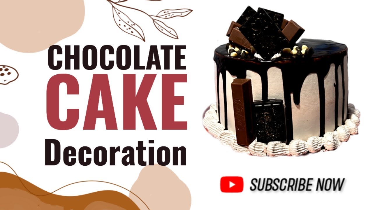 Eggless Chocolate Drip Cake Decoration Tutorial/1 Pound Chocolate Cake /Trending Cake Design 2026
