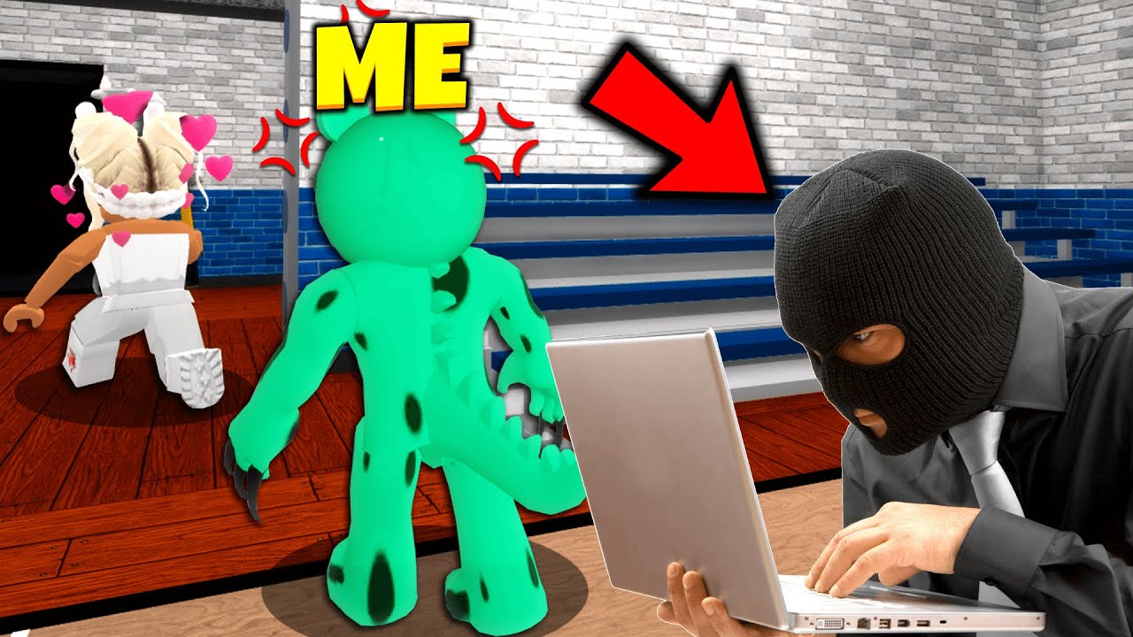 Hacker STOLE my PIGGY round.. (Roblox)