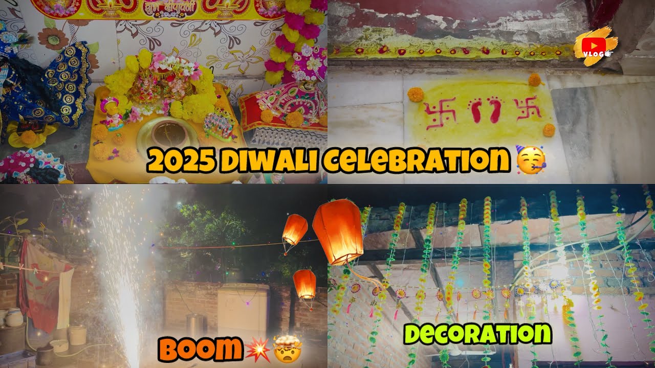 ||2025 ki diwali Celebration|| Bohot time baad kiya vlog shoot😐#trending #viralvideo #diwali 