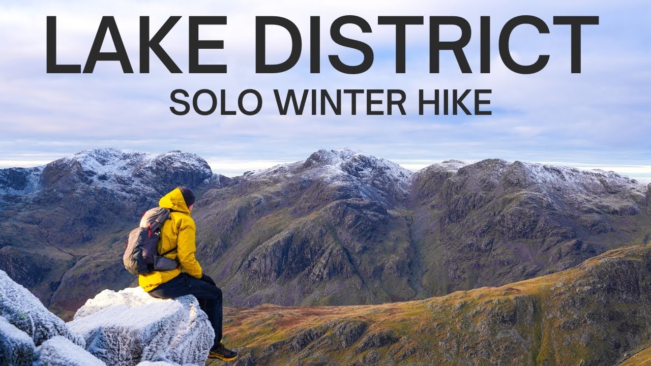 Lake District WINTER Solo Hike - Crinkle Crags, Pike of Blisco & Cold Pike