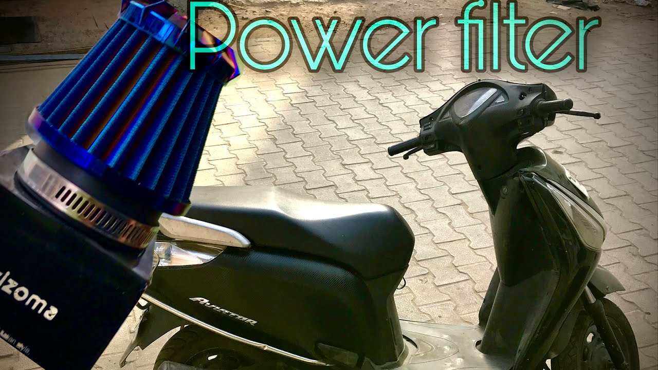 Honda aviator modification part 1 - installing power filter