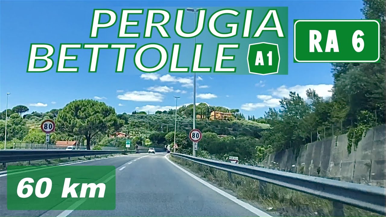 RA6 | PERUGIA - BETTOLLE (Allac. A1) | Percorso completo