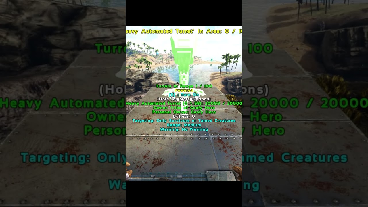 Как разместить плавающие турели &mdash; Ark