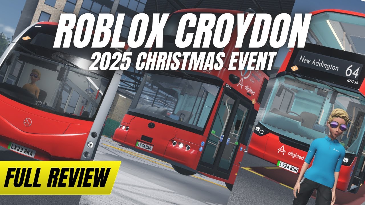 My Review of Roblox Croydon 2025 Christmas Event (IE Tram, BD11, Electroliner Vision Zero)