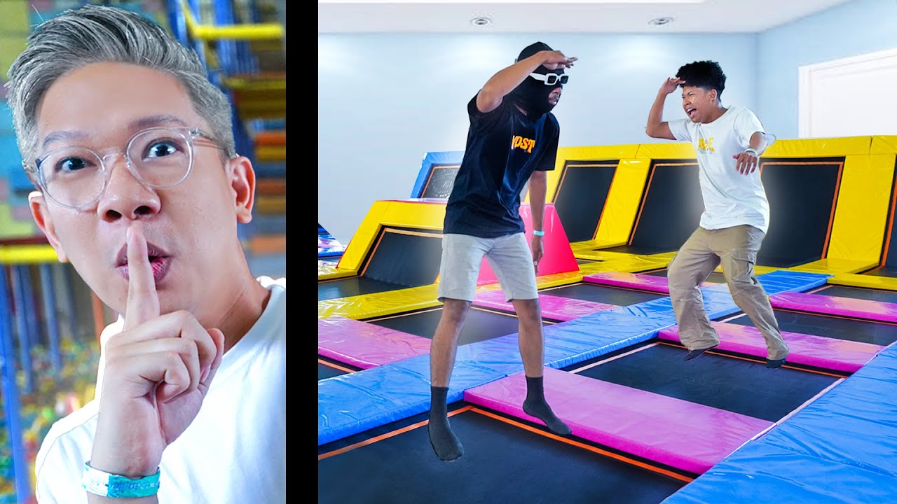 SEMBUNYI2AN DI ARENA TRAMPOLIN!!