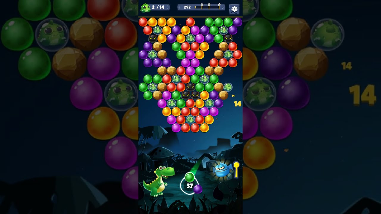 Primitive bubble shooter Game