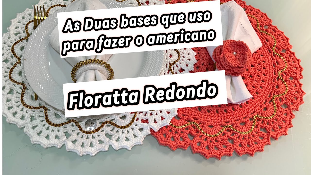 Americano Floratta Redondo (base) por @luziafigueiredo_croche