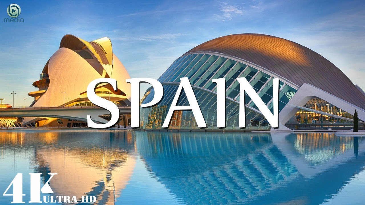 FLYING OVER SPAIN - Relaxing Music Along With Beautiful Nature Videos  - 4K Video UltraHD