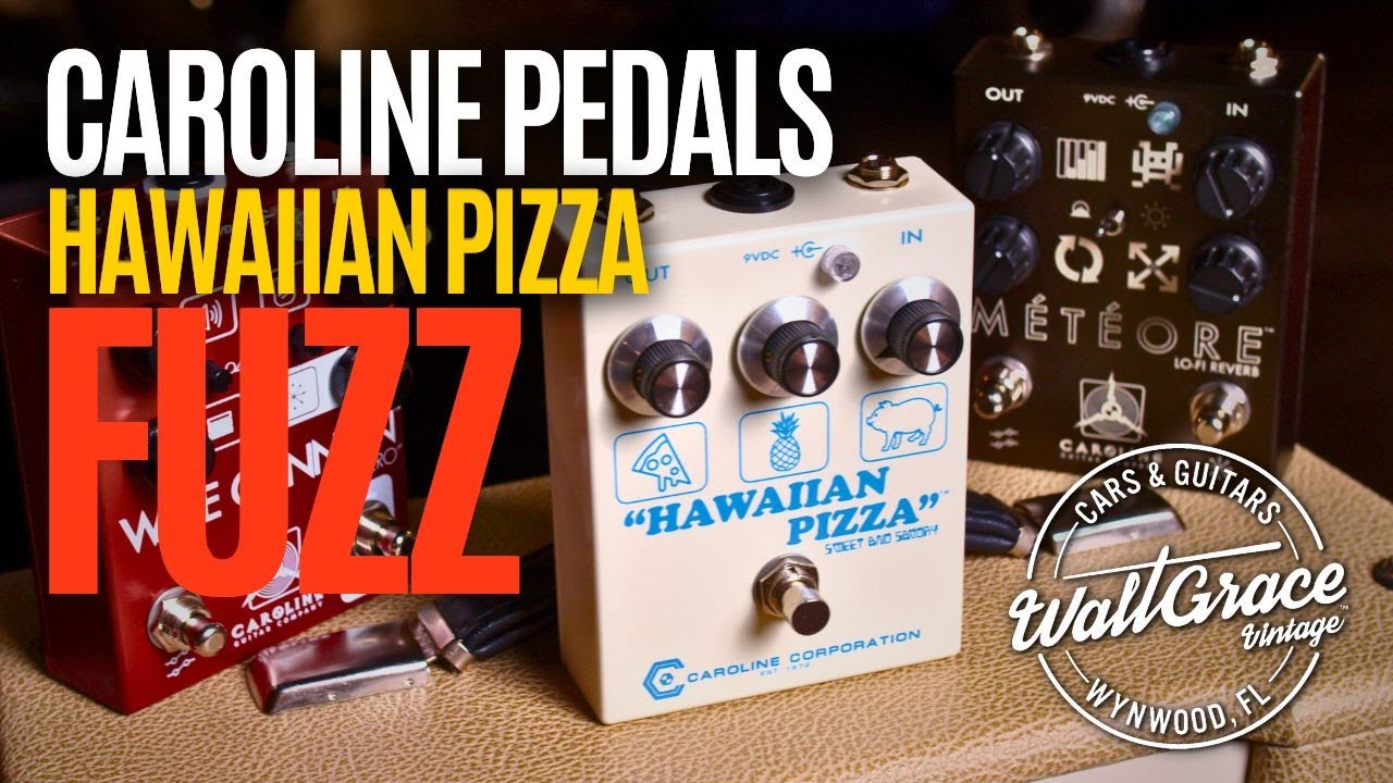 Caroline Guitar Company Hawaiian Pizza Sweet and Savory Fuzz Pedal - Tastiest Fuzz on the market!