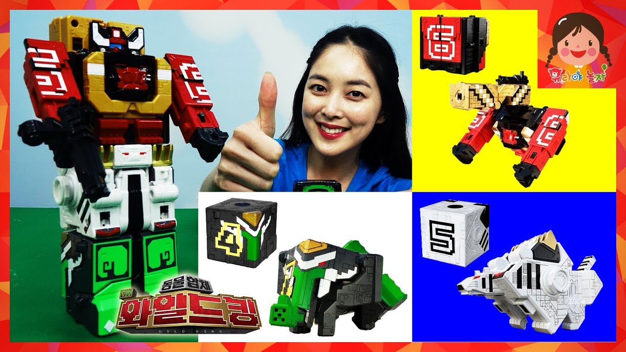 파워레인저 애니멀포스 애니멀큐브 DX 와일드킹 456 숫자 큐브 동물합체 고릴라 타이거 엘리펀트 애니멀체인저 변신로봇 플레이모빌 키즈 장난감 [유라]