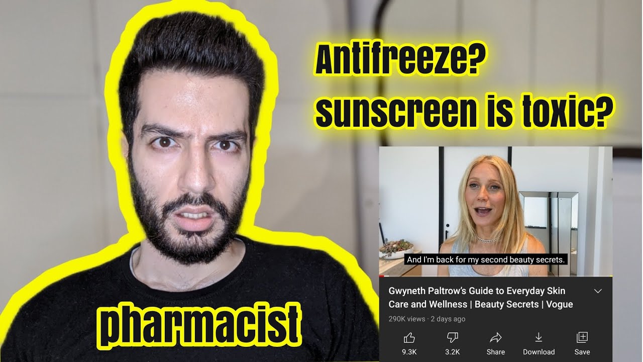 Gwyneth Paltrow's Vogue Skincare Routine Reaction by a Pharmacist/safety assessor