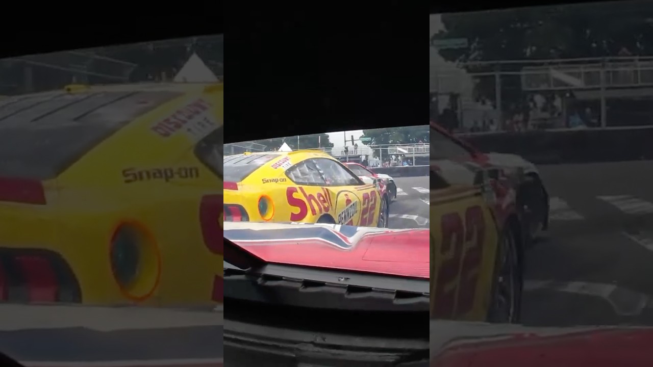 Chastain spun, then sends Logano