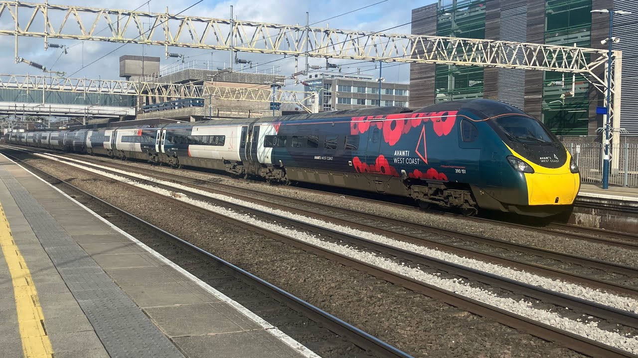 Trains at Stafford WCML 25/2/26