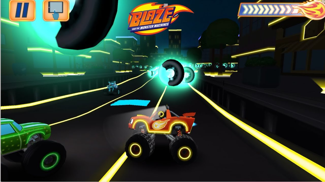 BLAZE & THE MONSTER MACHINES #398 🔥Blaze y los Monster Machines - CORREDORES LUMINOSOS Mapa!