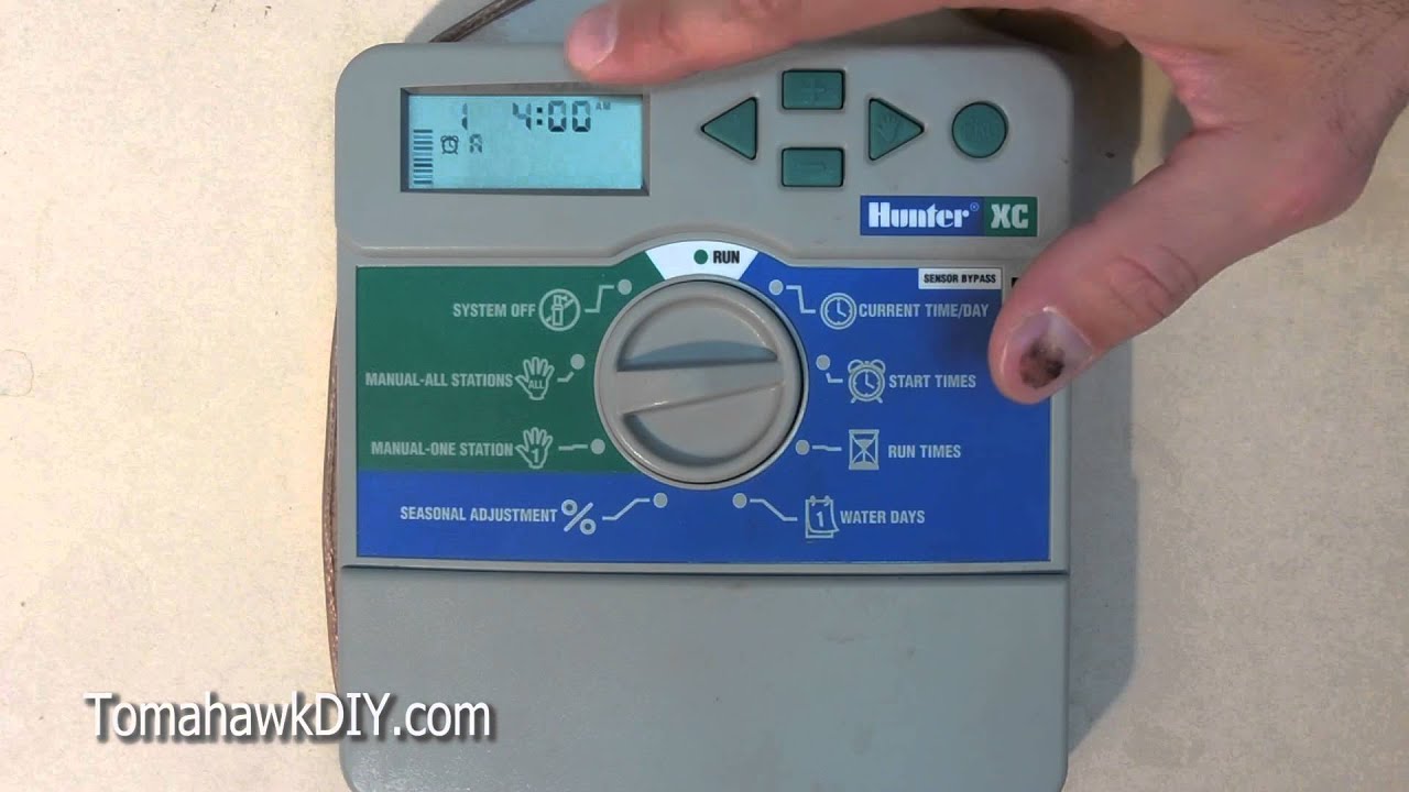 How to Program a Sprinkler Controller (Hunter)