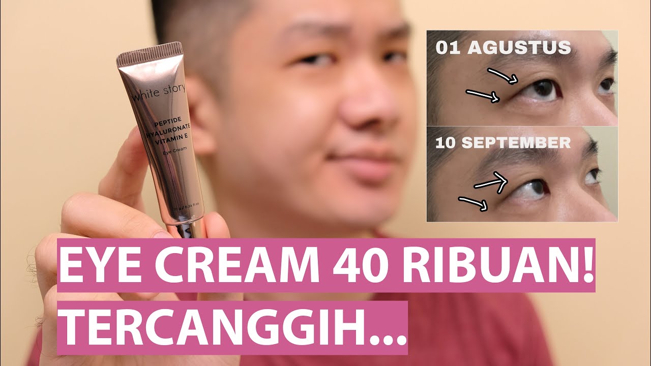 TERBAIK! White Story Peptide Eye Cream... Review Krim Mata Anti Aging Murah Meriah Paling Worth It!