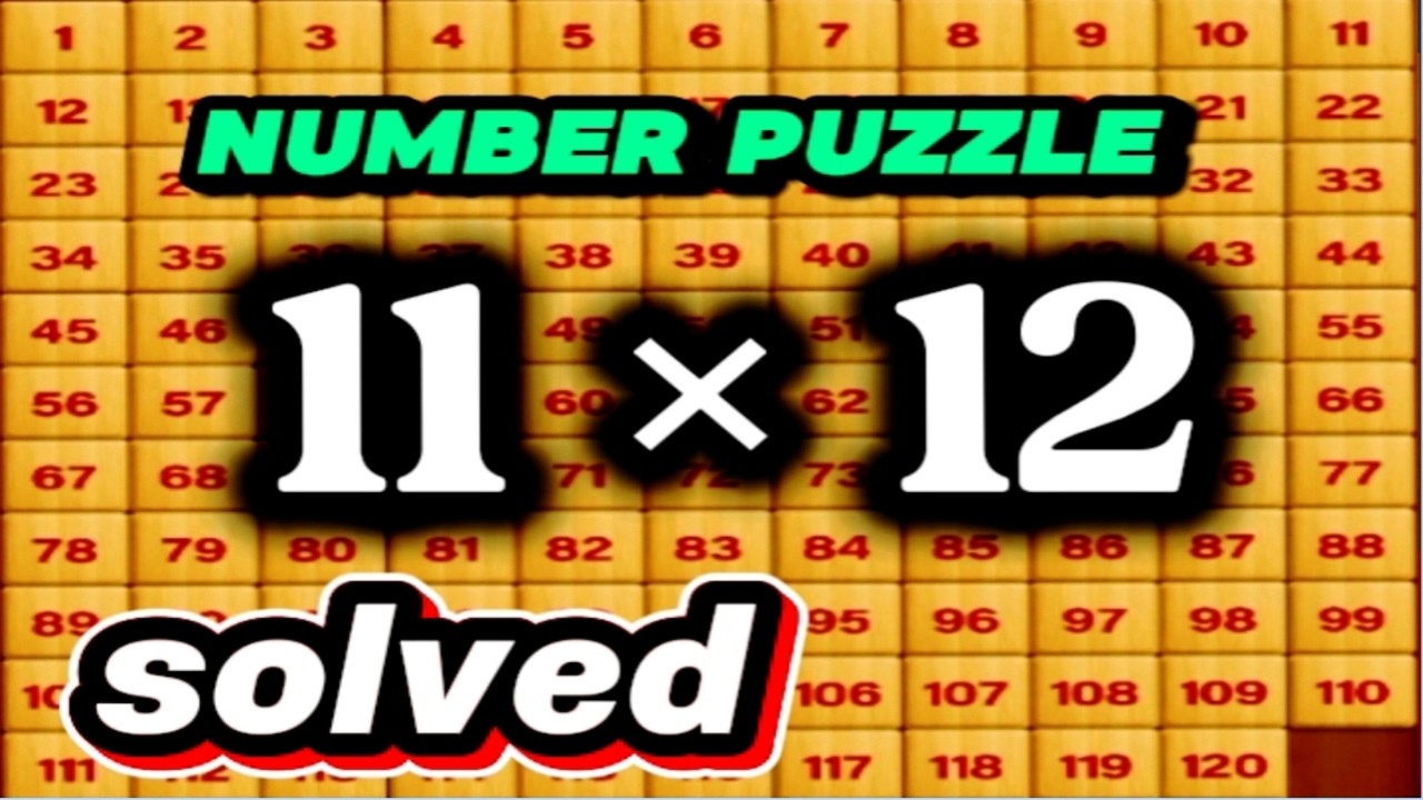 number puzzle solved Solving the number puzzle 11&times;12 gives the mind a special place in good thinking