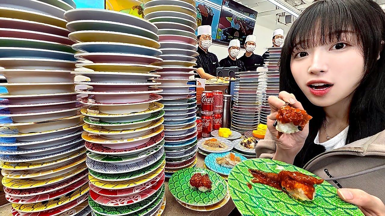 САМОЕ ДЁШЕВОЕ СУШИ В КОРЕЕ — ВСЕГО 45₽! СКОЛЬКО ТАРЕЛОК Я СЪЕЛ?