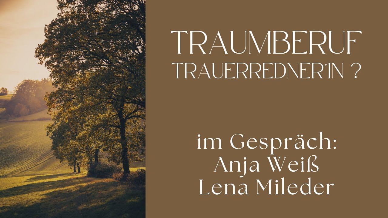 TRI 01 Traumberuf Trauerrednerin? Lena Mileder im Interview: Der Einstieg in den Beruf