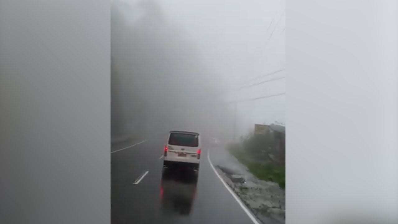 Sitwasyon sa Marcos Highway sa Tuba, Benguet