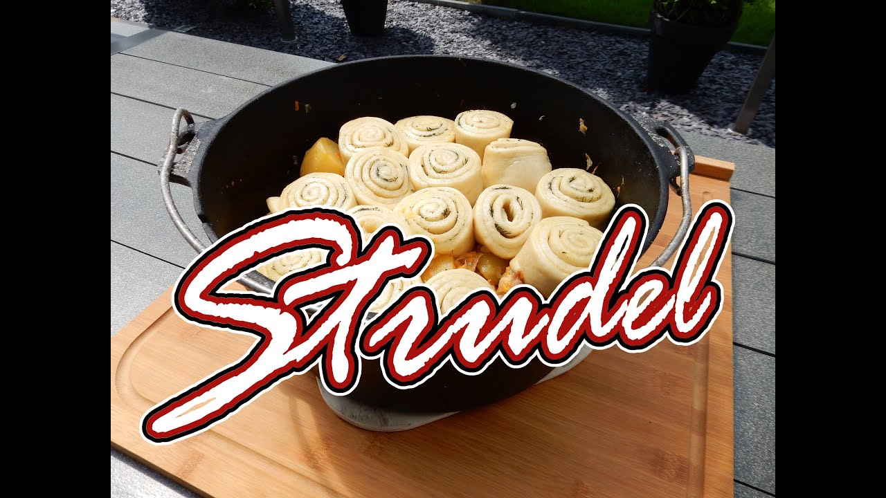 Strudel Dampfnudeln mit Sauerkraut und Kartoffeln aus dem Dutch Oven  Alte Deutsche Rezept! Recipes