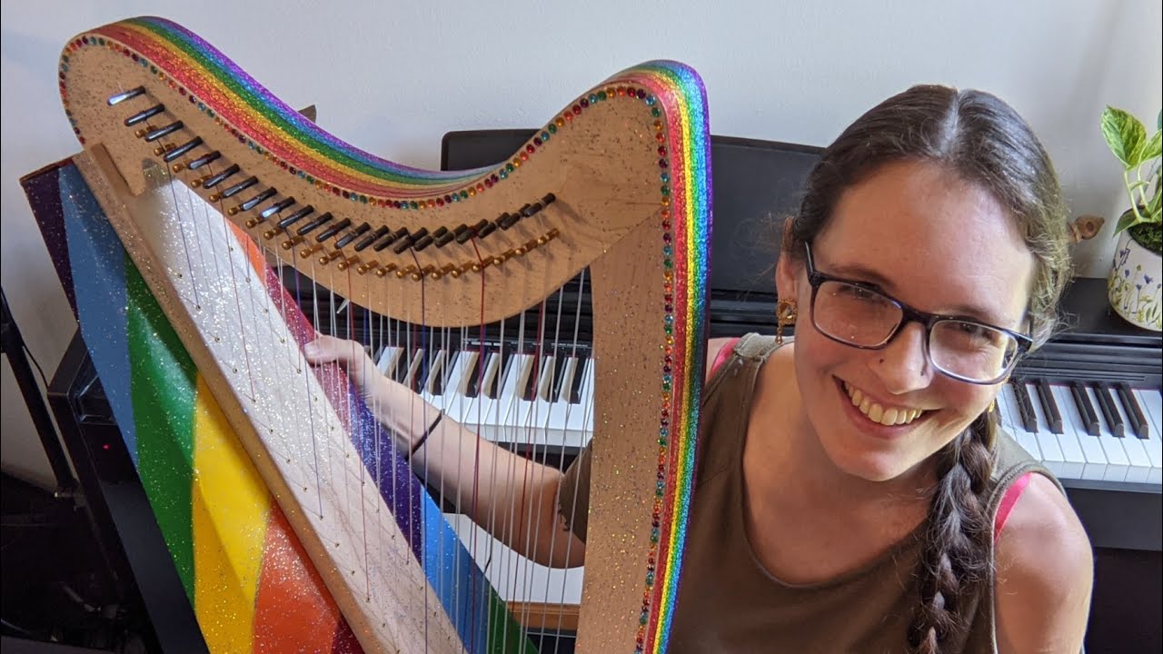 Fireside Double Strung Cardboard Harp Review | The Rainbow Harp
