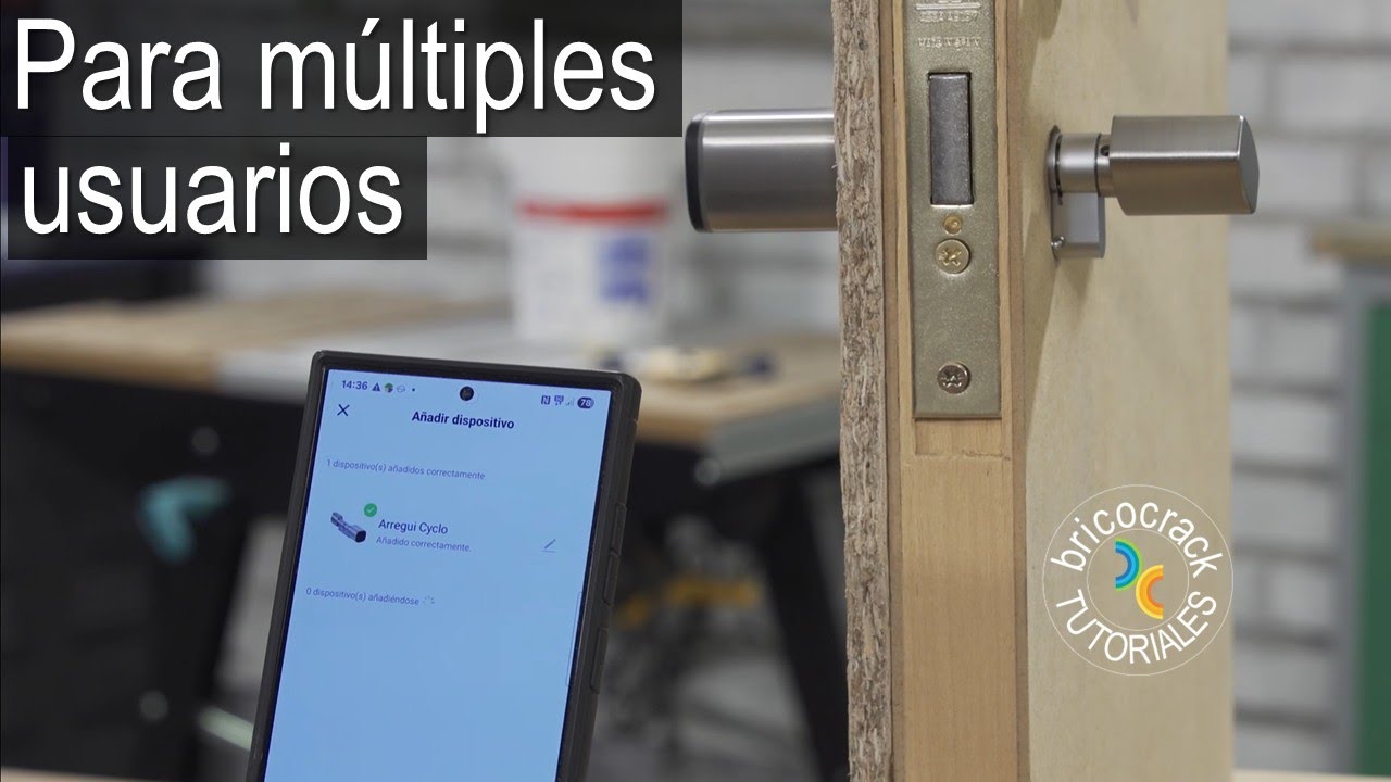 Instalar cilindro de seguridad electrónico para usar desde la App y tarjetas RFID (Bricocrack)