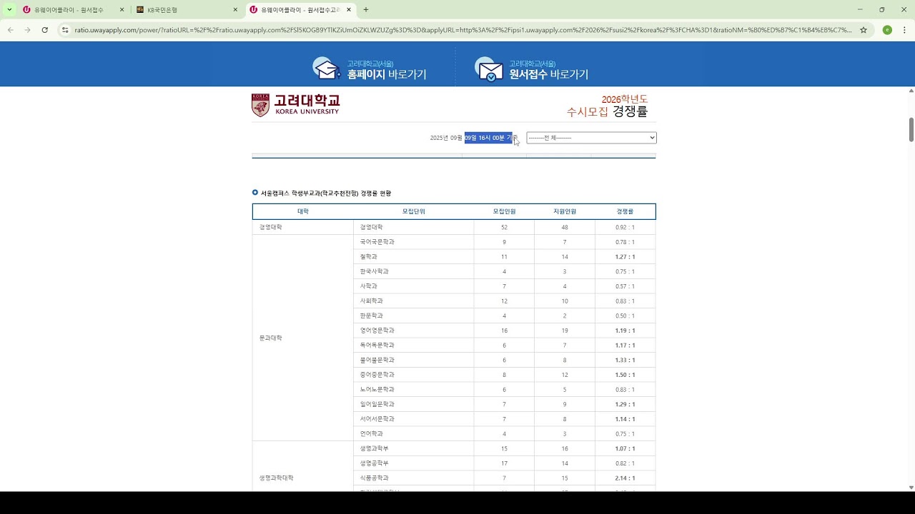 대입 원서 접수하기(유웨이어플라이, 진학사어플라이)