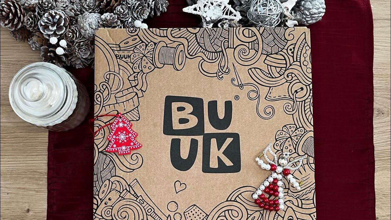 Vánoční Unboxing sady na výrobu Quiet Book od BUUK | Kreativní učení pro děti 
