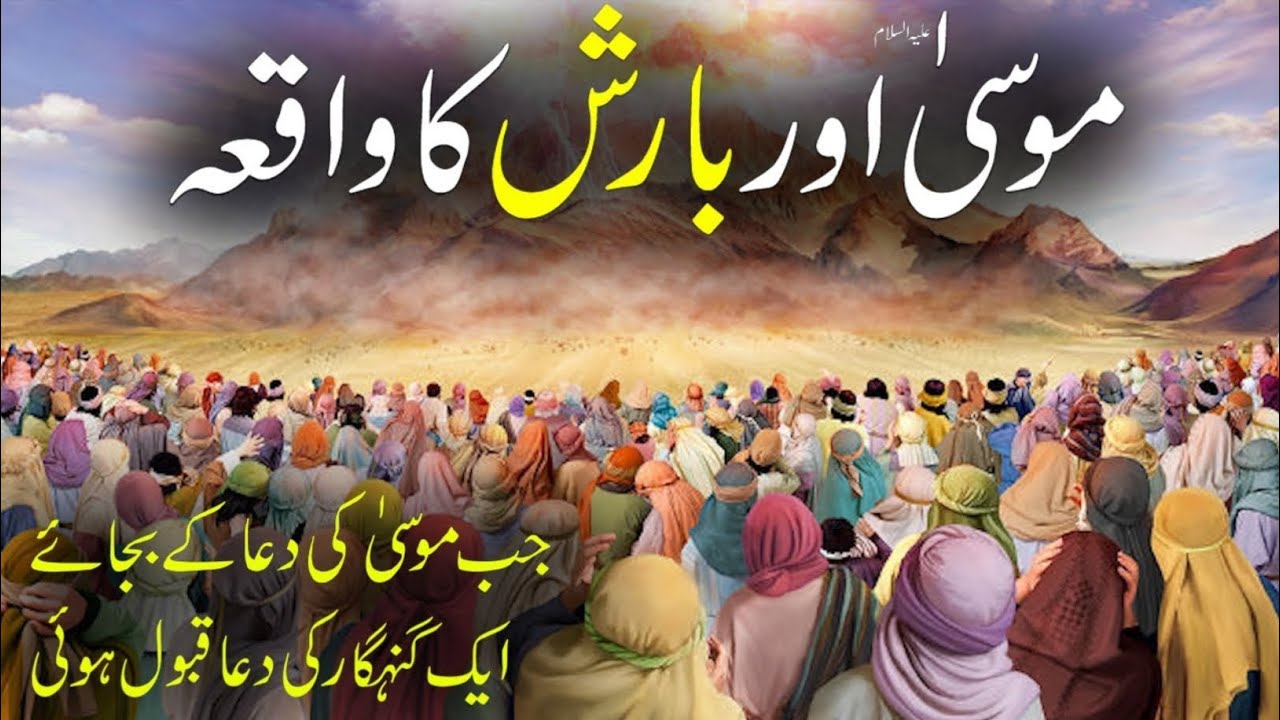 حضرت موسی علیہ السلام اور بارش کا واقعہ جب موسی علیہ کی دعا کی بجائے ایک گنہگار کی دعا قبول ہوئی 