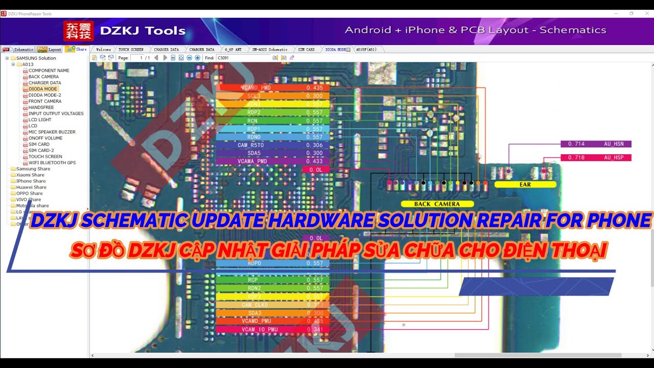 HOT HOT HOT...DZKJ SCHEMATIC UPDATE HARDWARE SOLUTION REPAIR FOR PHONE