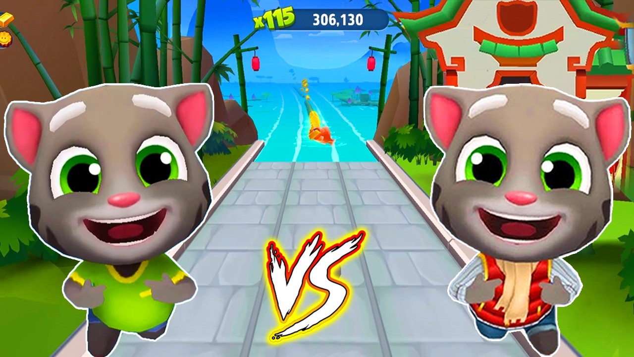 Геймплей Talking Tom Gold Run Chinese 2026 🔥⛩️ Фрости против Говорящего Тома + Бой с боссом