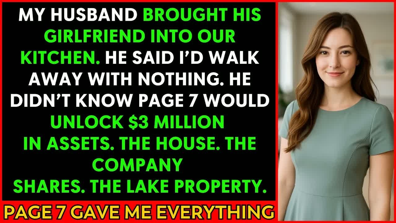 My Husband Brought His Girlfriend Into Our Kitchen — Then I Took Everything In Court