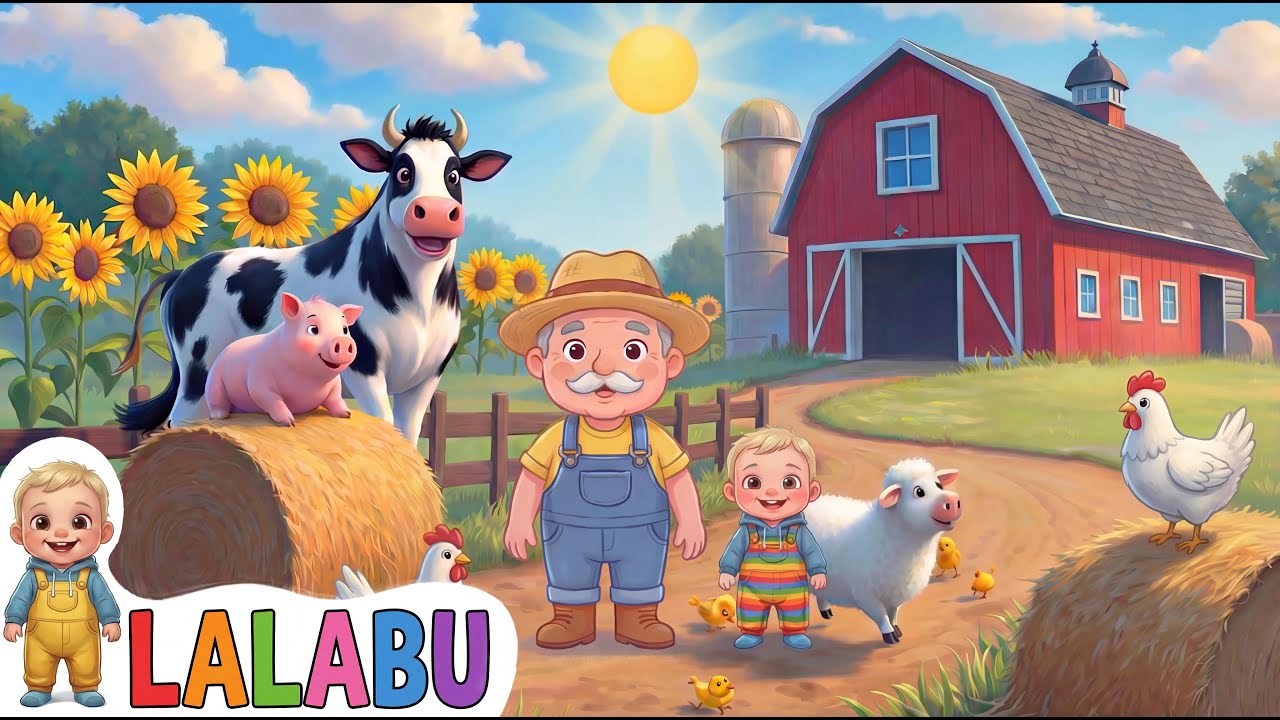 Old Macdonald @LalabuKids Style 🐑 Nursery Rhymes #kidsvideo #youtubeshorts #animals #kidssongs