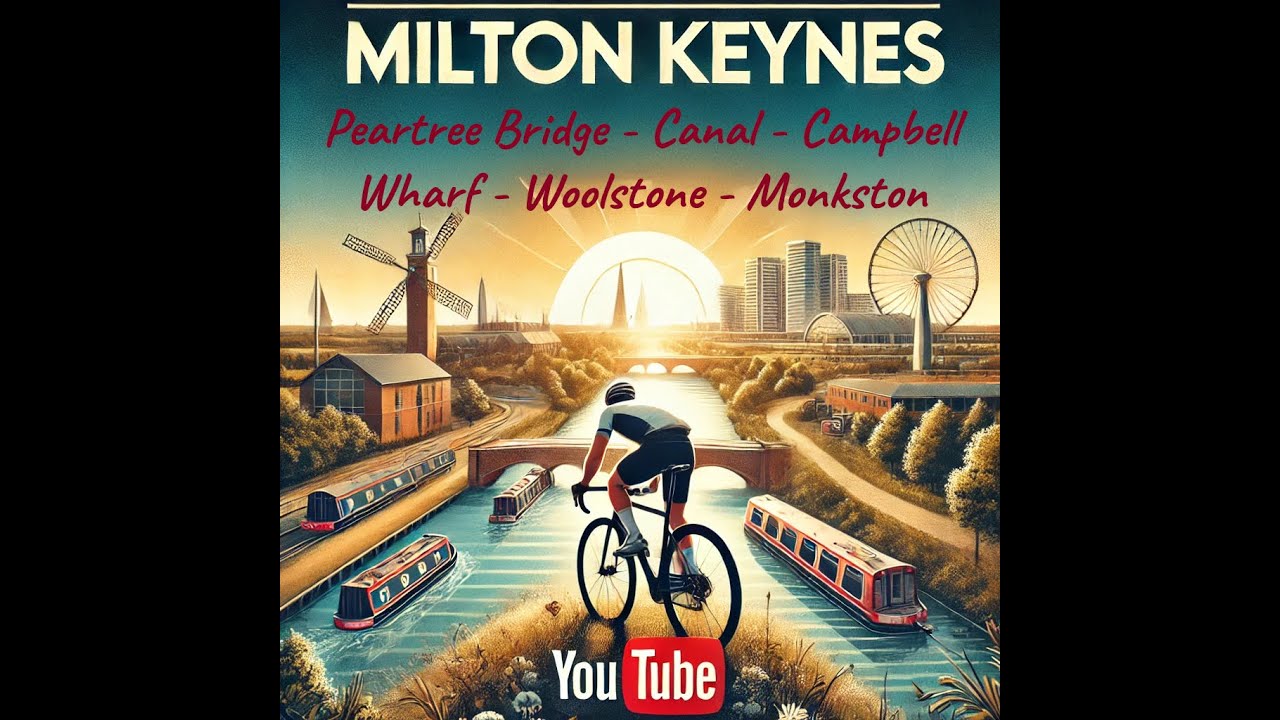 🚴‍♂️ Cycling Through Milton Keynes - Scenic Ride Exploring Monkston, Peartree Bridge & More! 🌞🏞️