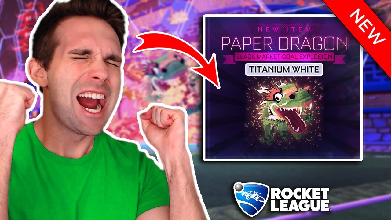 NEW *PAINTED* PAPER DRAGON GOAL EXPLOSION IN ROCKET LEAGUE (All Painted Item Showcase)