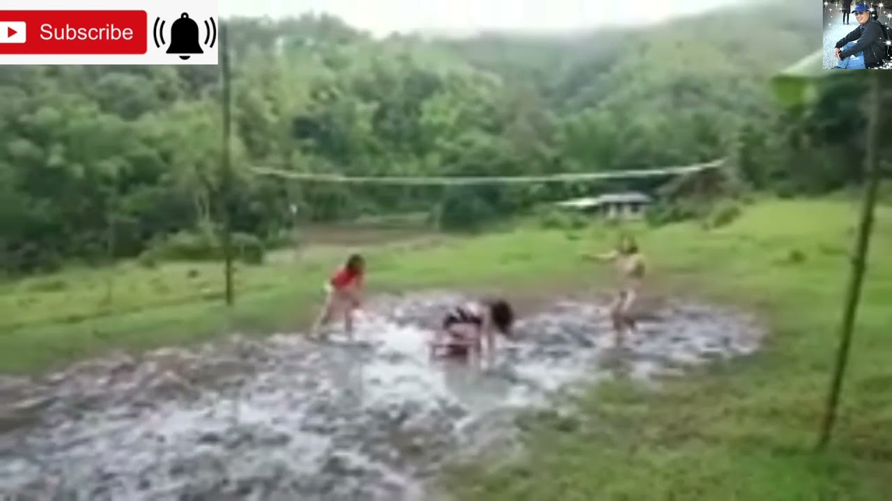 Volleyball ng mga beke sa putikan nakakatawa. (courtesy by arejhaye lachica cagalawan) short film.