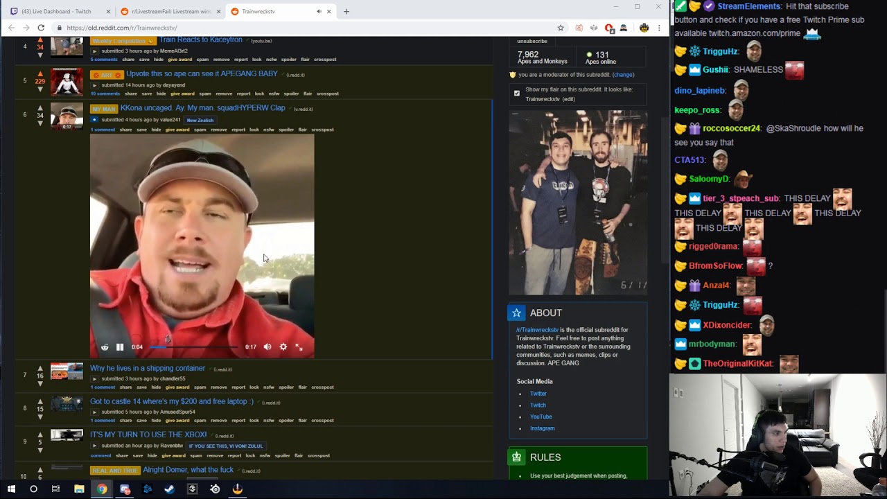 Trainwreckstv Reacts to Reddit PT.1