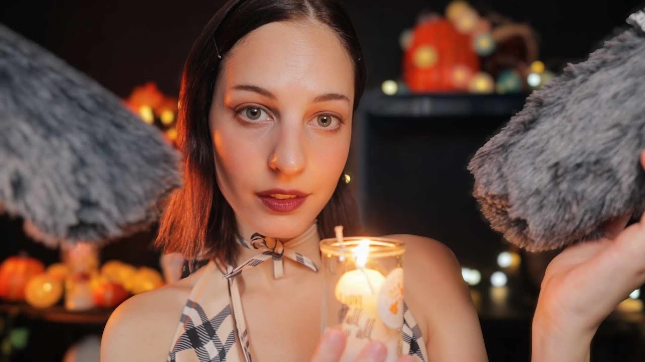 ASMR 🍁 SO GENTLY FOR SLEEP (EAR TO EAR) (close whispering, storytime + fluffy mic)