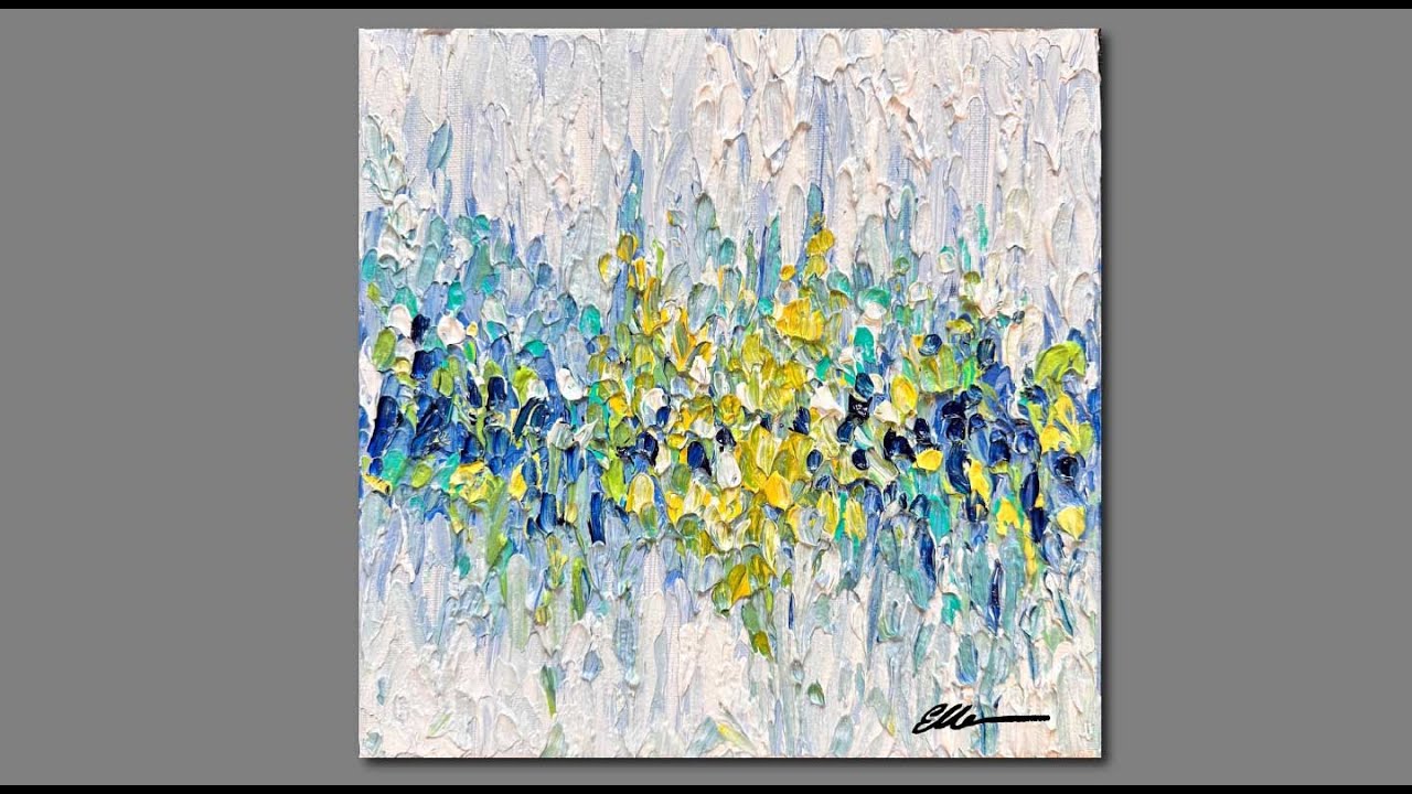 Acrylic Painting Techniques Abstract/ Palette Knife painting